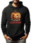 Preview: Halloween Hoodie mit gruseligen Kürbis Print